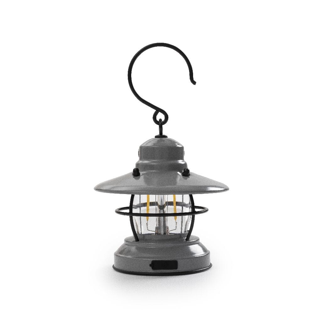 Barebones Edison Mini Lantern lampe sans fil à piles ou USB Slate Gray