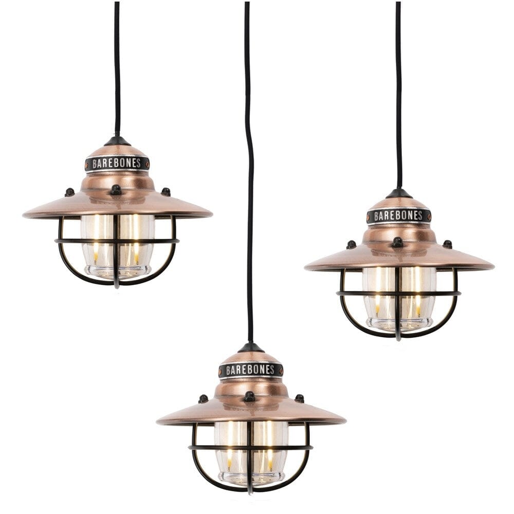 Barebones Edison String lights guirlandes 3 lampes Copper