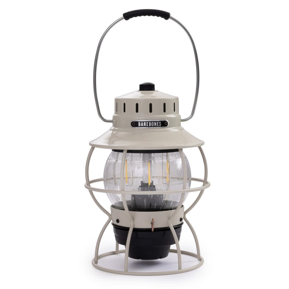 Barebones Railroad Lantern lampe sans fil Vintage White