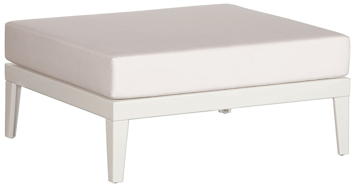 Barlow Tyrie Aura Deep Seating Repose-pieds Pouf Ottoman avec coussin