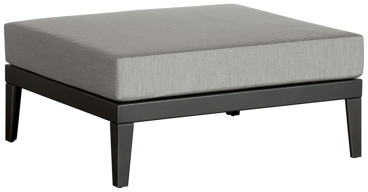 Barlow Tyrie Aura Deep Seating Repose-pieds Pouf Ottoman avec coussin