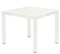Barlow Tyrie Aura Dining Table 90 (90x90cm) Plateau lattes aluminium Armature et Plateau Artic White 