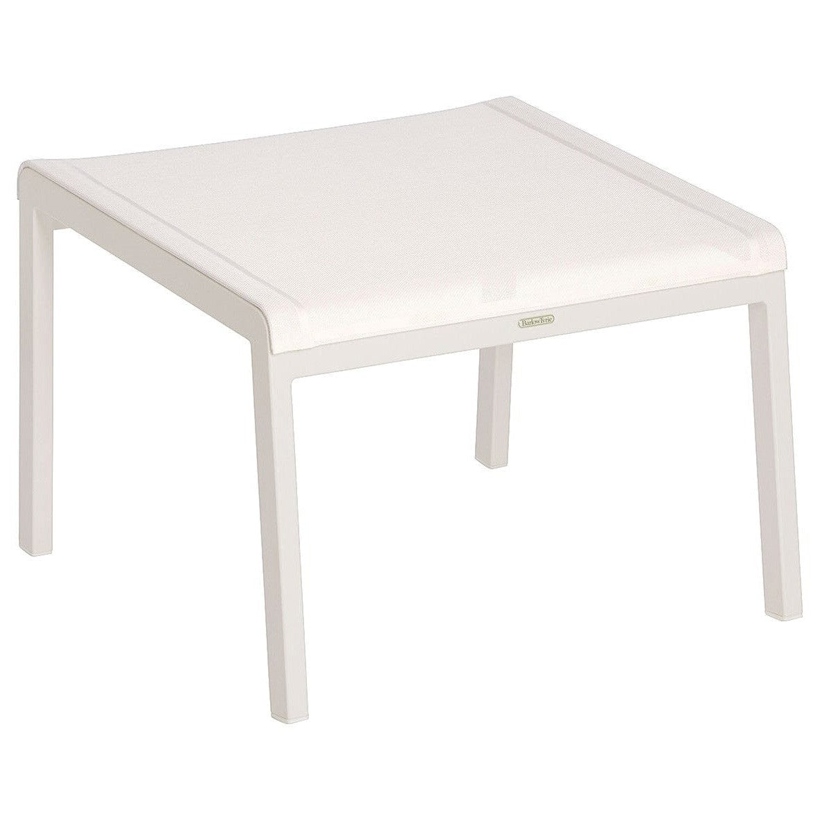 Barlow Tyrie Aura Occasional Repose-pieds Pouf Ottoman Armature Artic White - Toile Pearl