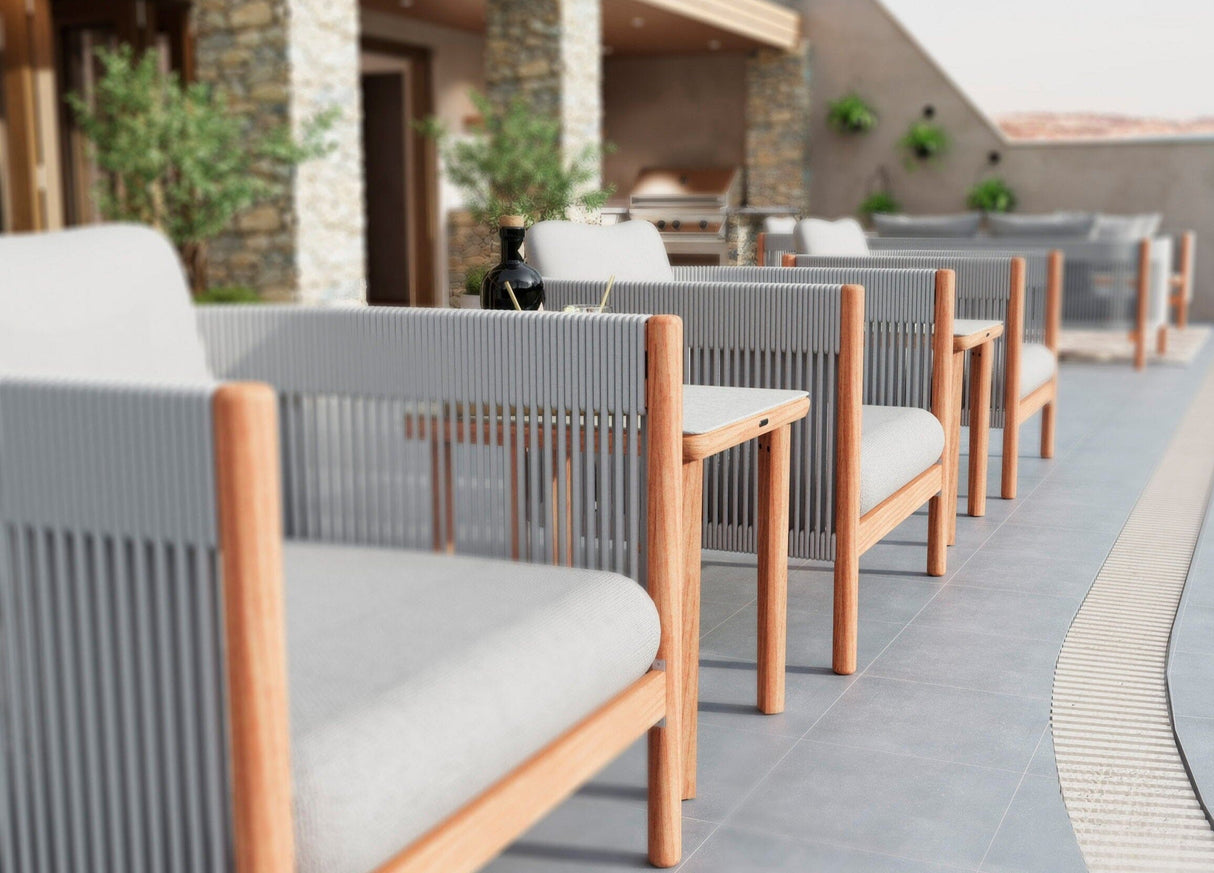 Barlow Tyrie Cocoon Fauteuil Club lounge avec coussins