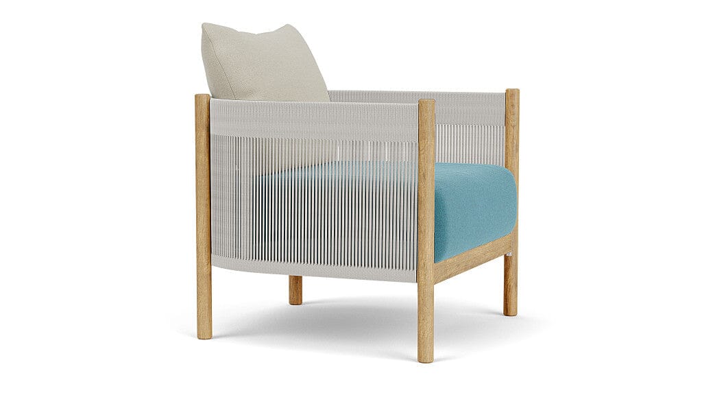 Barlow Tyrie Cocoon Fauteuil Club lounge avec coussins Adriatic Blue 3941 Standard