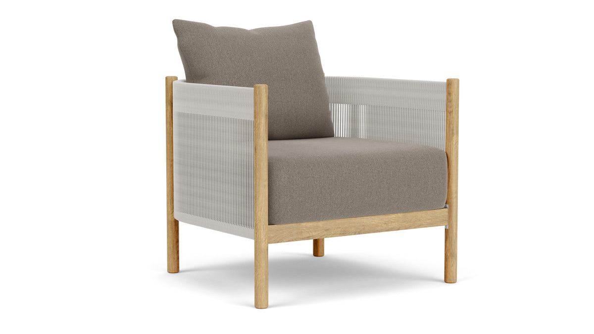 Barlow Tyrie Cocoon Fauteuil Club lounge avec coussins Carbon Beige 10065