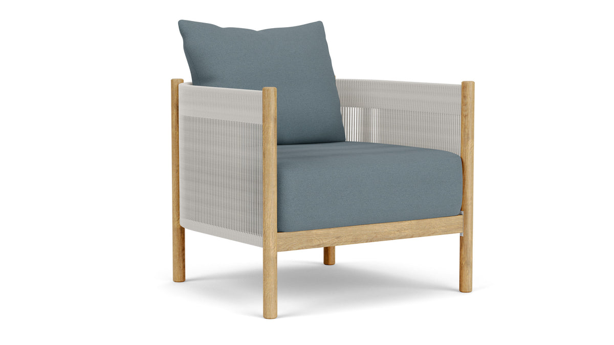 Barlow Tyrie Cocoon Fauteuil Club lounge avec coussins Carbon Sky 10064