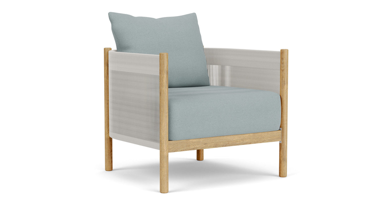 Barlow Tyrie Cocoon Fauteuil Club lounge avec coussins Frosty Chine 10025