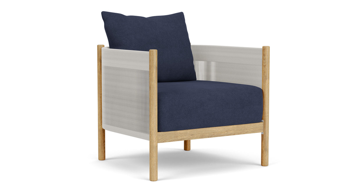 Barlow Tyrie Cocoon Fauteuil Club lounge avec coussins Indigo 18017