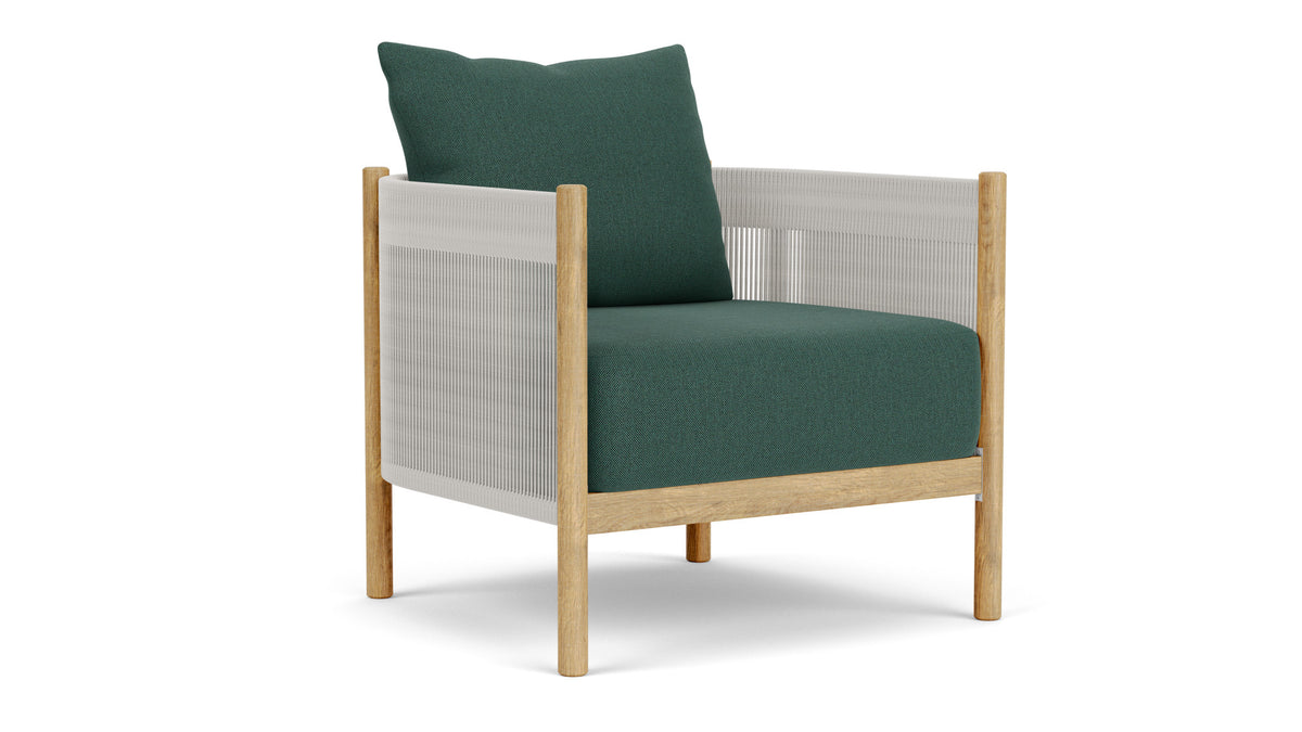 Barlow Tyrie Cocoon Fauteuil Club lounge avec coussins Natte Ivy 10232