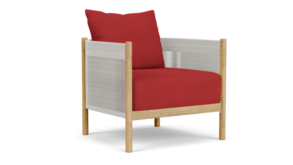 Barlow Tyrie Cocoon Fauteuil Club lounge avec coussins Paris Red 3728