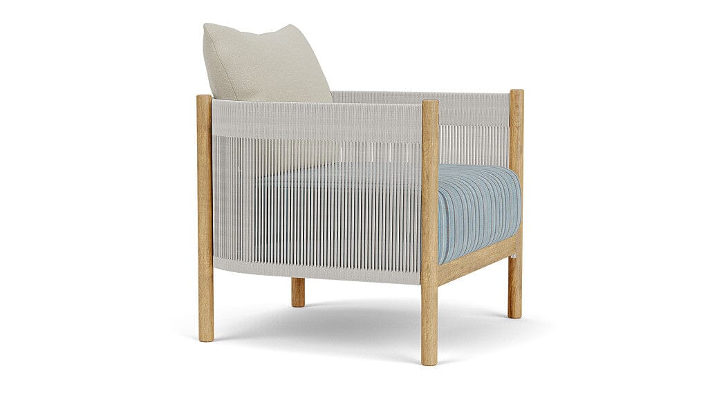 Barlow Tyrie Cocoon Fauteuil Club lounge avec coussins Porto Blue Chine 3776 Standard