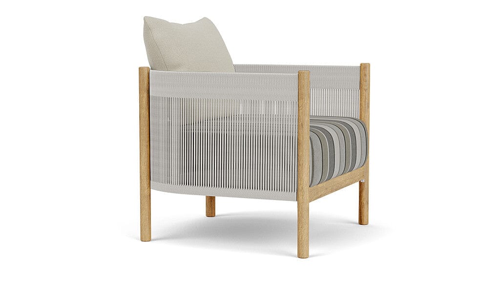 Barlow Tyrie Cocoon Fauteuil Club lounge avec coussins Quadri Grey 3778 Standard