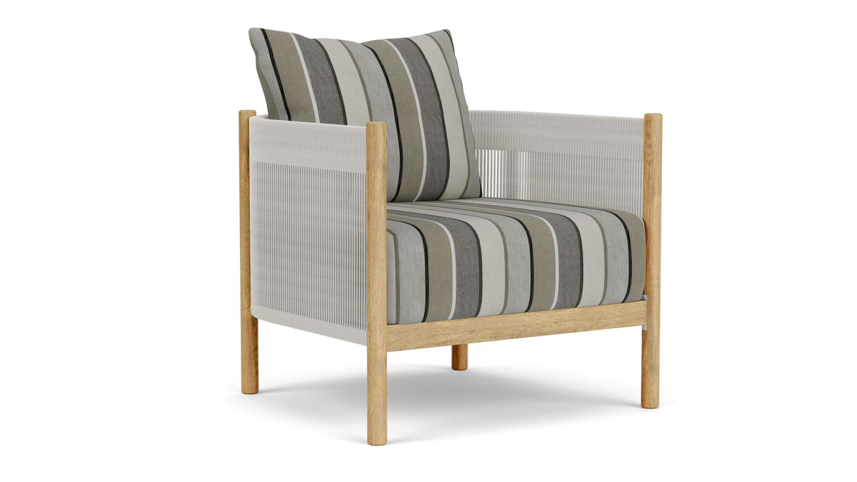 Barlow Tyrie Cocoon Fauteuil Club lounge avec coussins Quadri Grey 3778