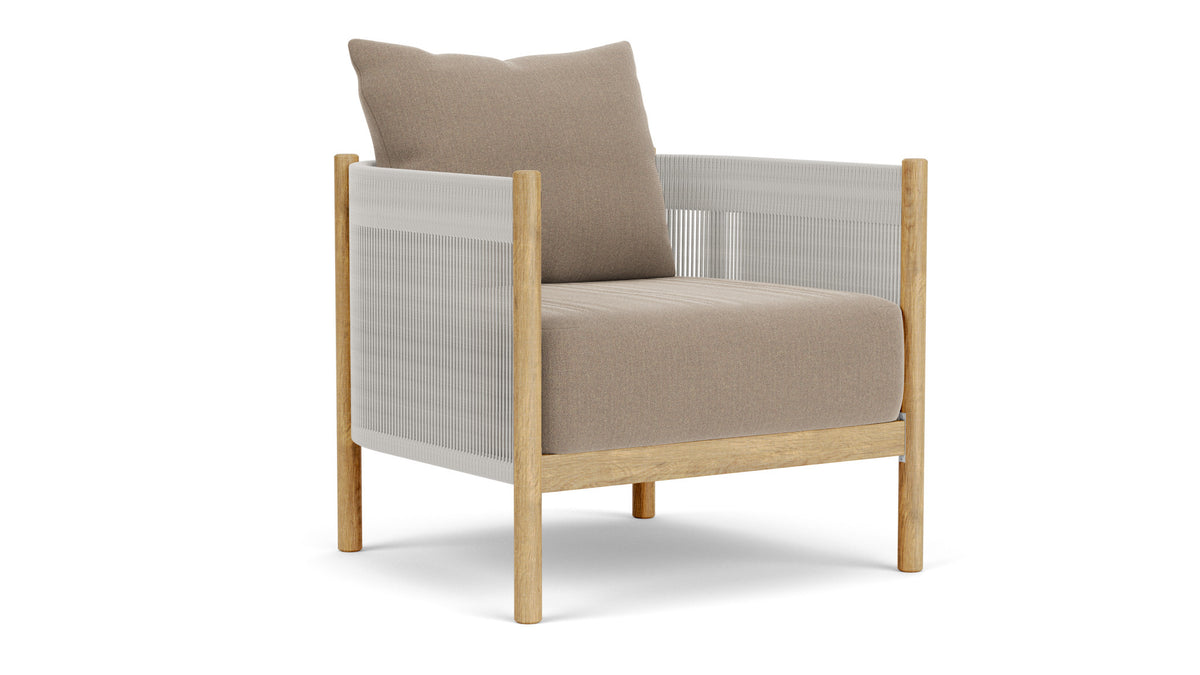 Barlow Tyrie Cocoon Fauteuil Club lounge avec coussins Taupe 3729