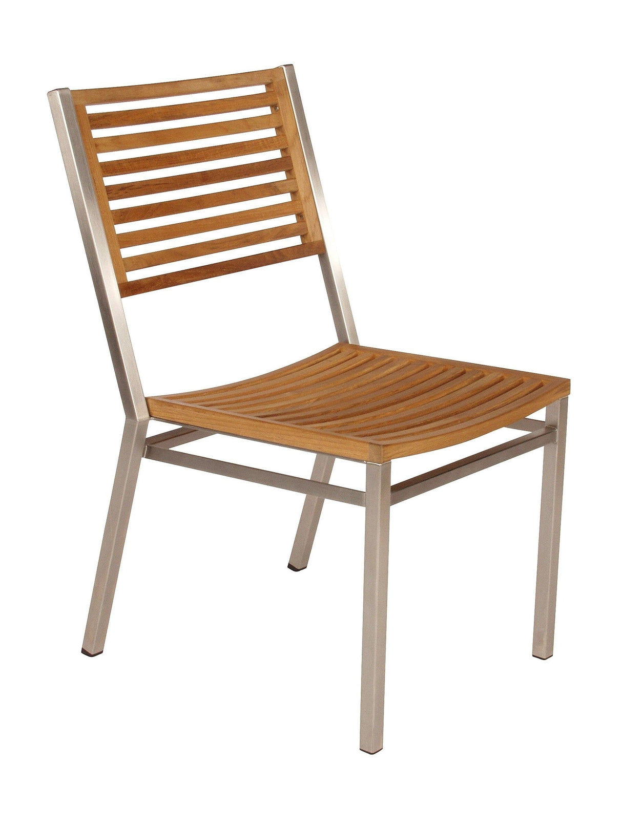 Barlow Tyrie Equinox Dining Chaise repas inox avec assise et dossier en teck