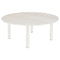Barlow Tyrie Equinox Dining Table 180 (ronde Ø180cm) inox laqué - Plateau céramique Armature Artic White - Céramique Frost 