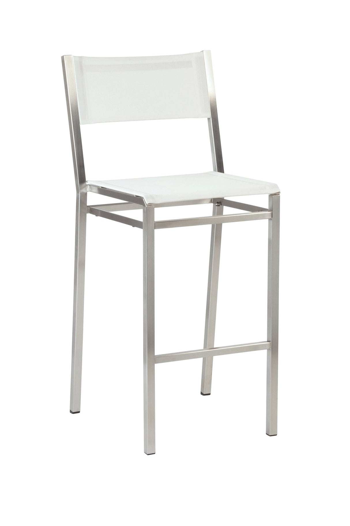 Barlow Tyrie Equinox High Dining Chaise haute de bar inox Toile Pearl