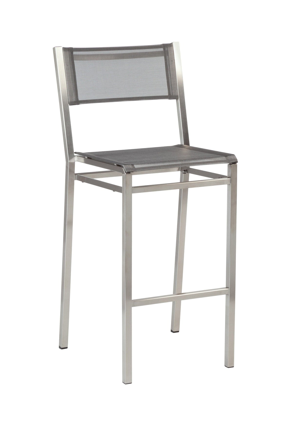 Barlow Tyrie Equinox High Dining Chaise haute de bar inox Toile Platinum