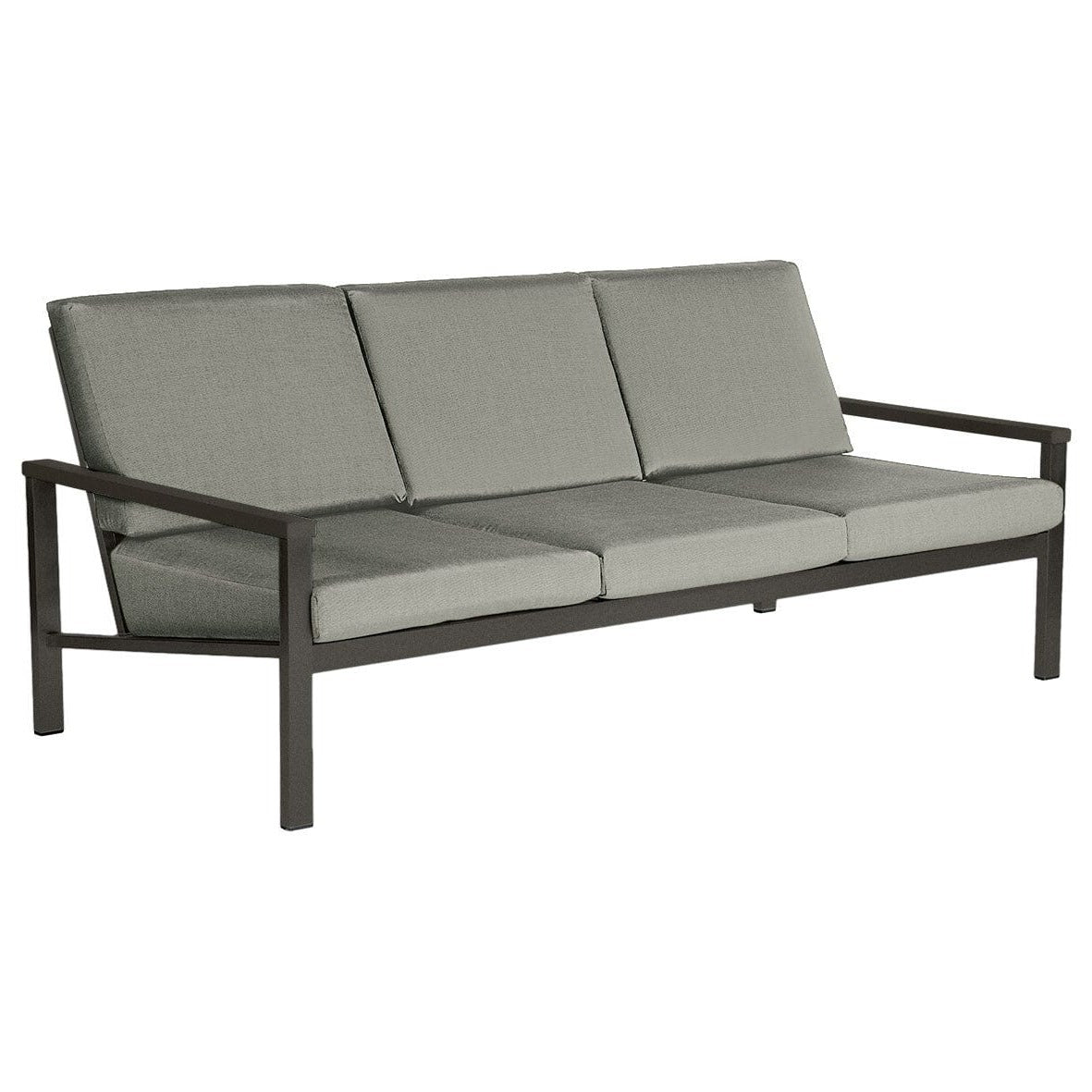 Barlow Tyrie Equinox Occasional Canapé 3 places inox laqué avec coussins