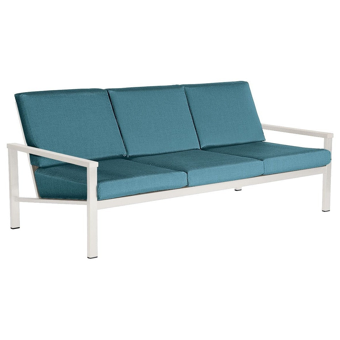 Barlow Tyrie Equinox Occasional Canapé 3 places inox laqué avec coussins