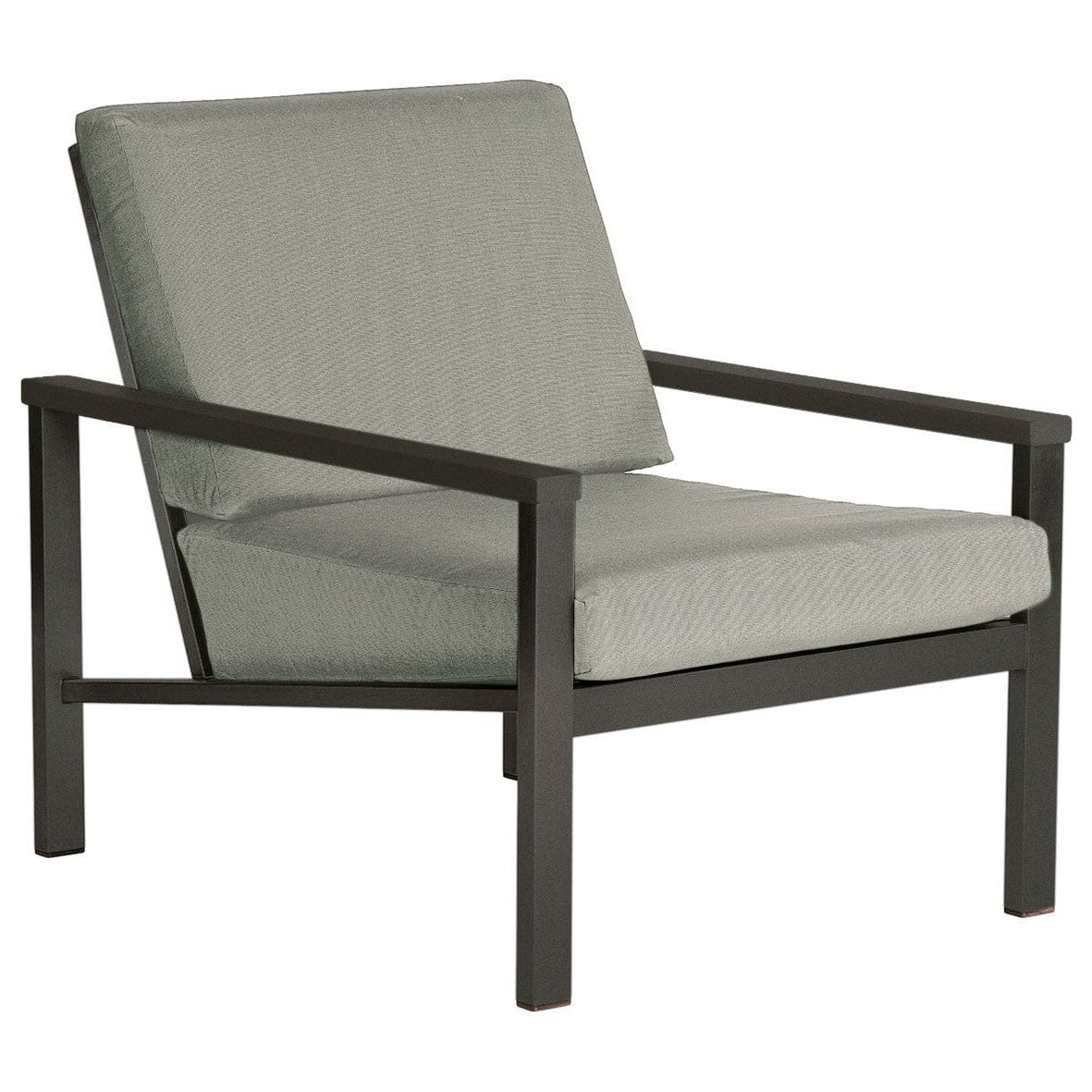 Barlow Tyrie Equinox Occasional Fauteuil Club lounge inox laqué avec coussins