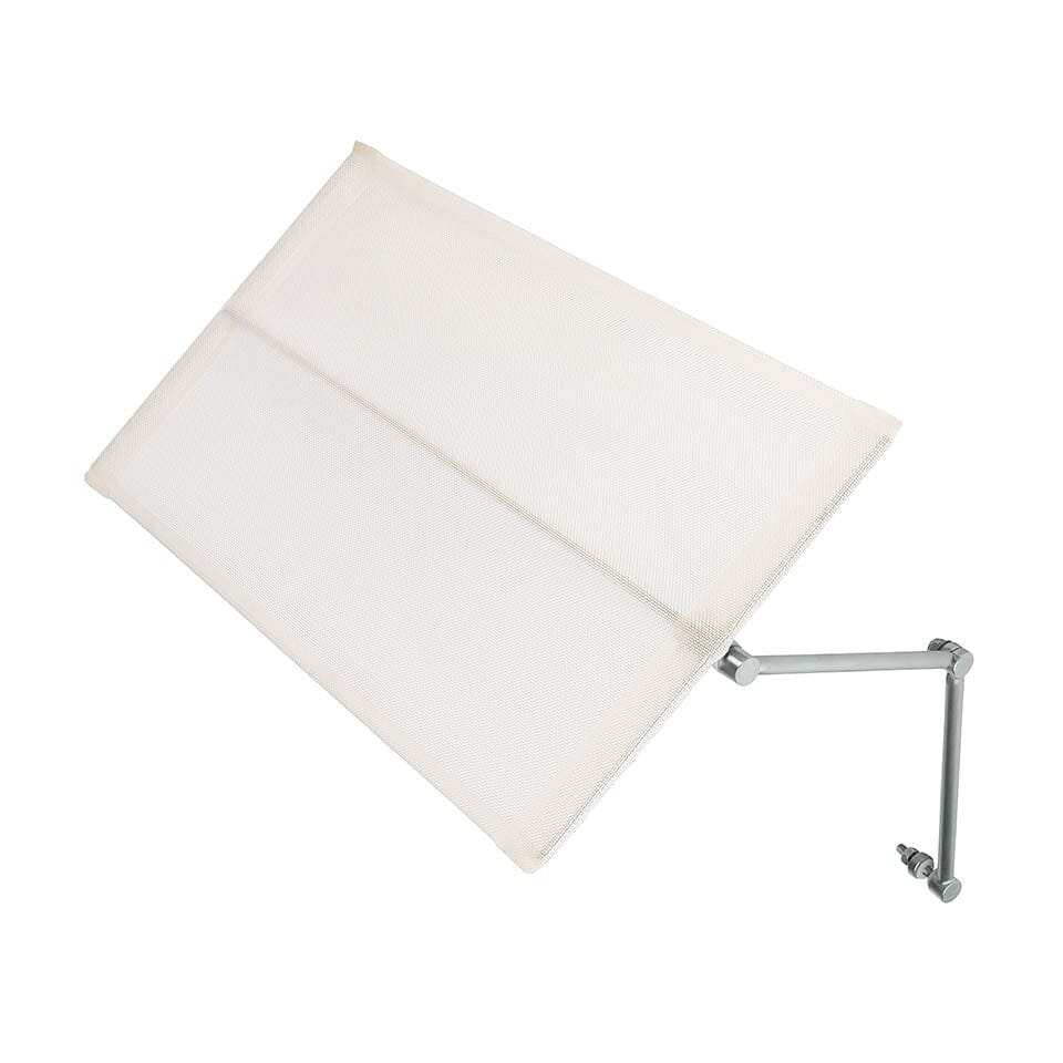 Barlow Tyrie Equinox Occasional Par soleil inox brossé pour chaise longue art. 1EQL Toile Pearl