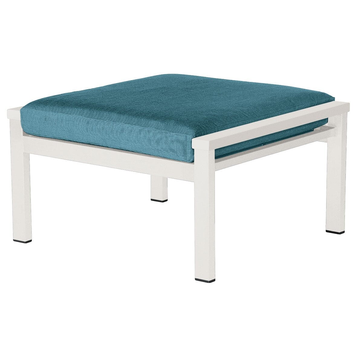 Barlow Tyrie Equinox Occasional Repose-pieds Pouf Ottoman inox laqué avec coussin