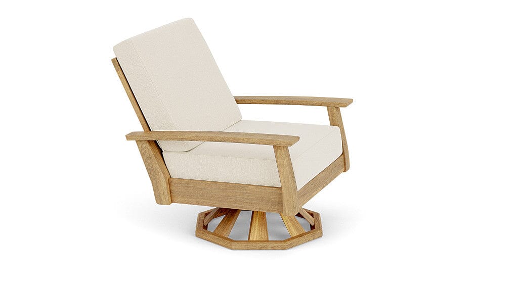 Barlow Tyrie Haven Fauteuil club lounge tounant Swivel Rocker avec coussins Canvas 5453 Standard