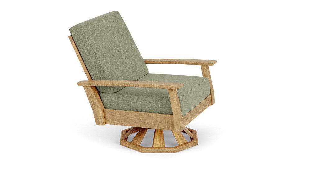 Barlow Tyrie Haven Fauteuil club lounge tounant Swivel Rocker avec coussins Canvas Almond 3983 Standard