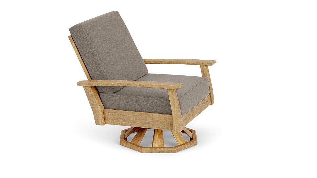 Barlow Tyrie Haven Fauteuil club lounge tounant Swivel Rocker avec coussins Carbon Beige 10065 Standard