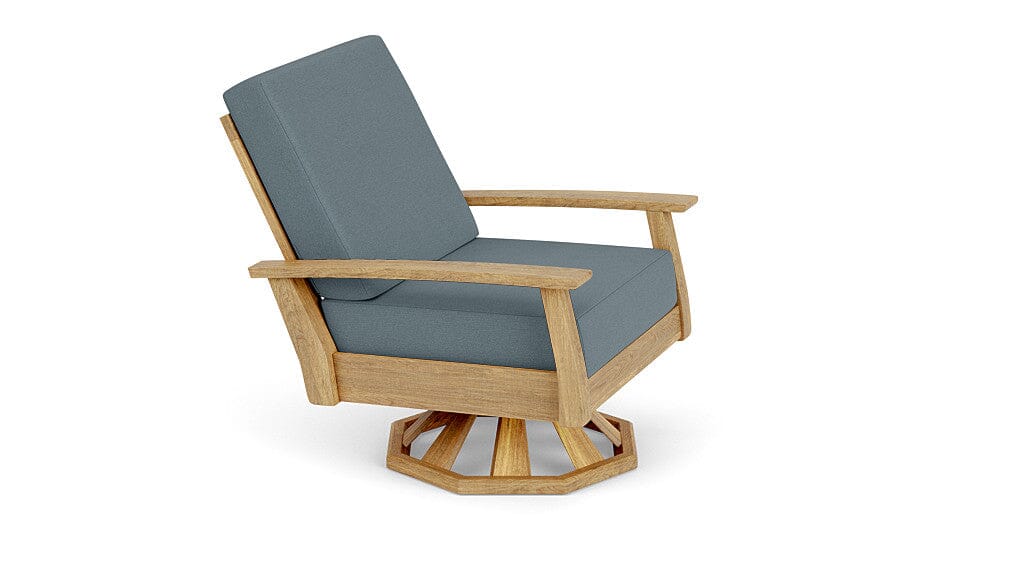 Barlow Tyrie Haven Fauteuil club lounge tounant Swivel Rocker avec coussins Carbon Sky 10064 Standard