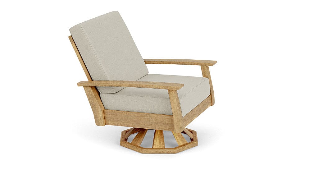 Barlow Tyrie Haven Fauteuil club lounge tounant Swivel Rocker avec coussins Chalk 10152 Standard