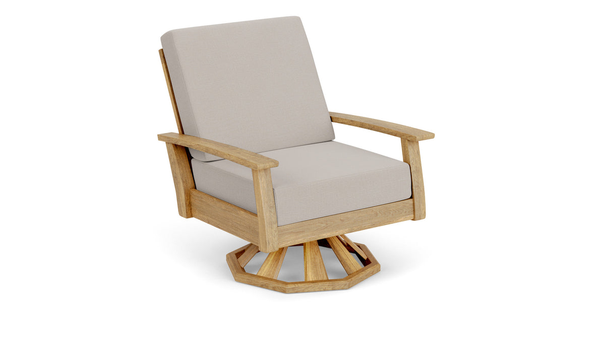 Barlow Tyrie Haven Fauteuil club lounge tounant Swivel Rocker avec coussins Chalk 10152
