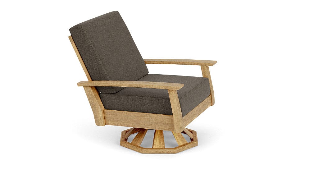 Barlow Tyrie Haven Fauteuil club lounge tounant Swivel Rocker avec coussins Dark Taupe 10059 Standard