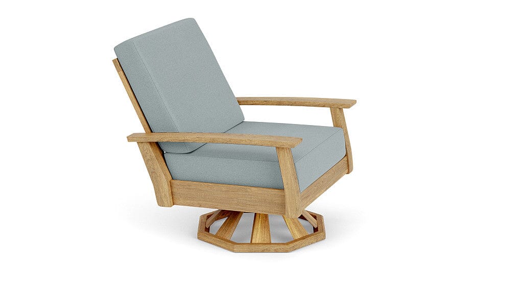 Barlow Tyrie Haven Fauteuil club lounge tounant Swivel Rocker avec coussins Frosty Chine 10025 Standard