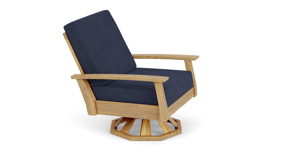 Barlow Tyrie Haven Fauteuil club lounge tounant Swivel Rocker avec coussins Indigo 18017 Standard