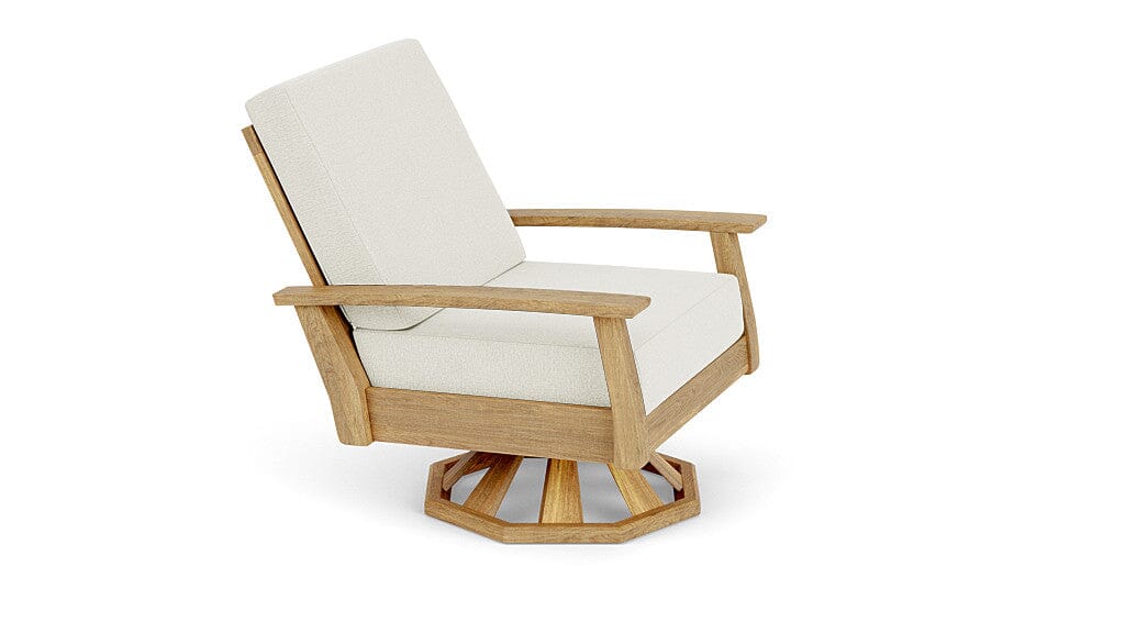 Barlow Tyrie Haven Fauteuil club lounge tounant Swivel Rocker avec coussins Marble 3966 Standard