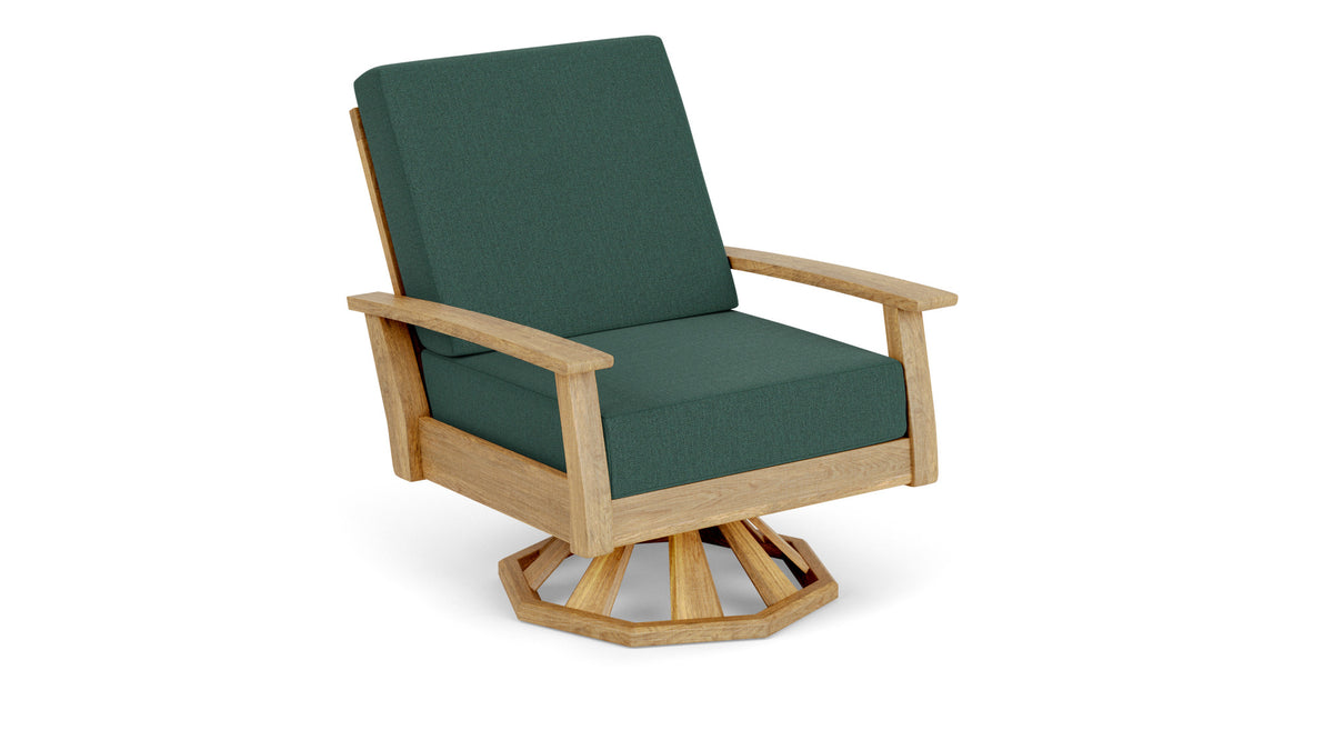 Barlow Tyrie Haven Fauteuil club lounge tounant Swivel Rocker avec coussins Natte Ivy 10232