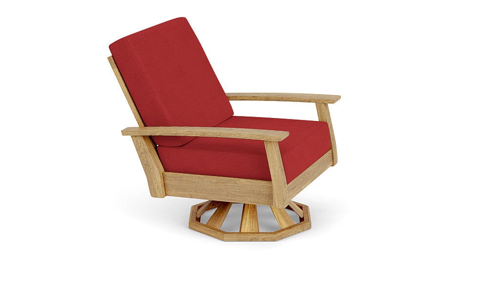 Barlow Tyrie Haven Fauteuil club lounge tounant Swivel Rocker avec coussins Paris Red 3728 Standard