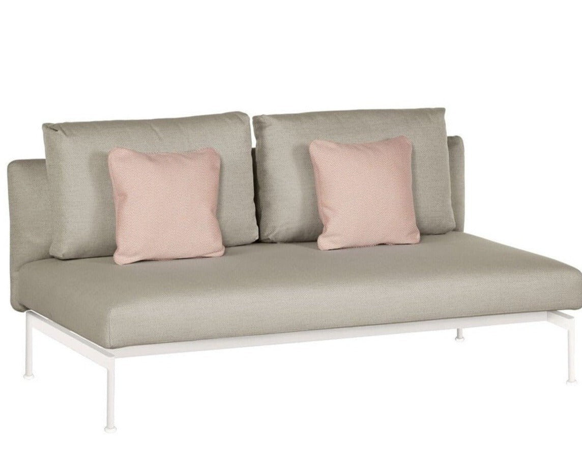 Barlow Tyrie Layout Deep Seating Double Bench - Double seat with back - avec coussins