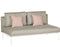 Barlow Tyrie Layout Deep Seating Double Bench - Double seat with back - avec coussins 
