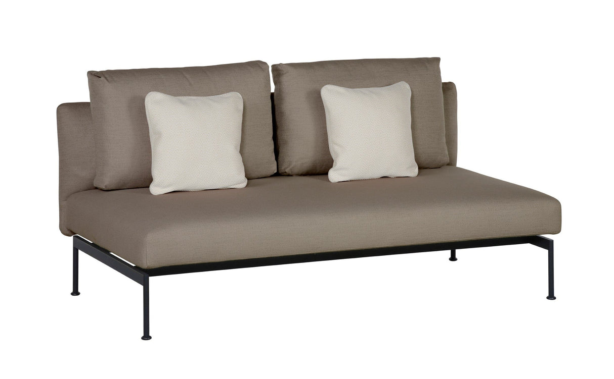 Barlow Tyrie Layout Deep Seating Double Bench - Double seat with back - avec coussins