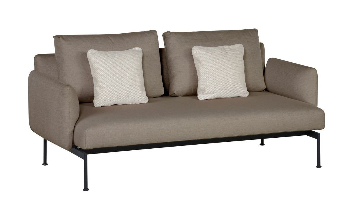 Barlow Tyrie Layout Deep Seating Double Seat - Double seat et back with Low Arms - avec coussins