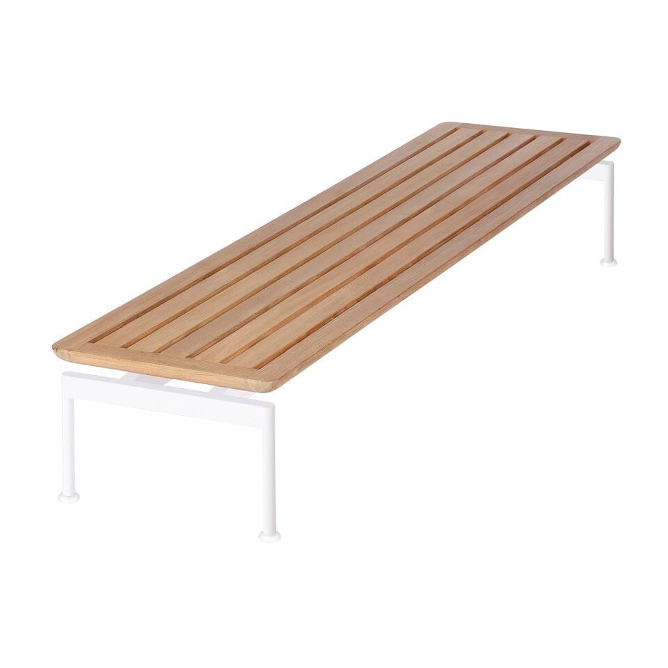 Barlow Tyrie Layout Deep Seating Narrow Low Table 160 (160x82cm) Rectangular Plateau Teck Armature Artic White