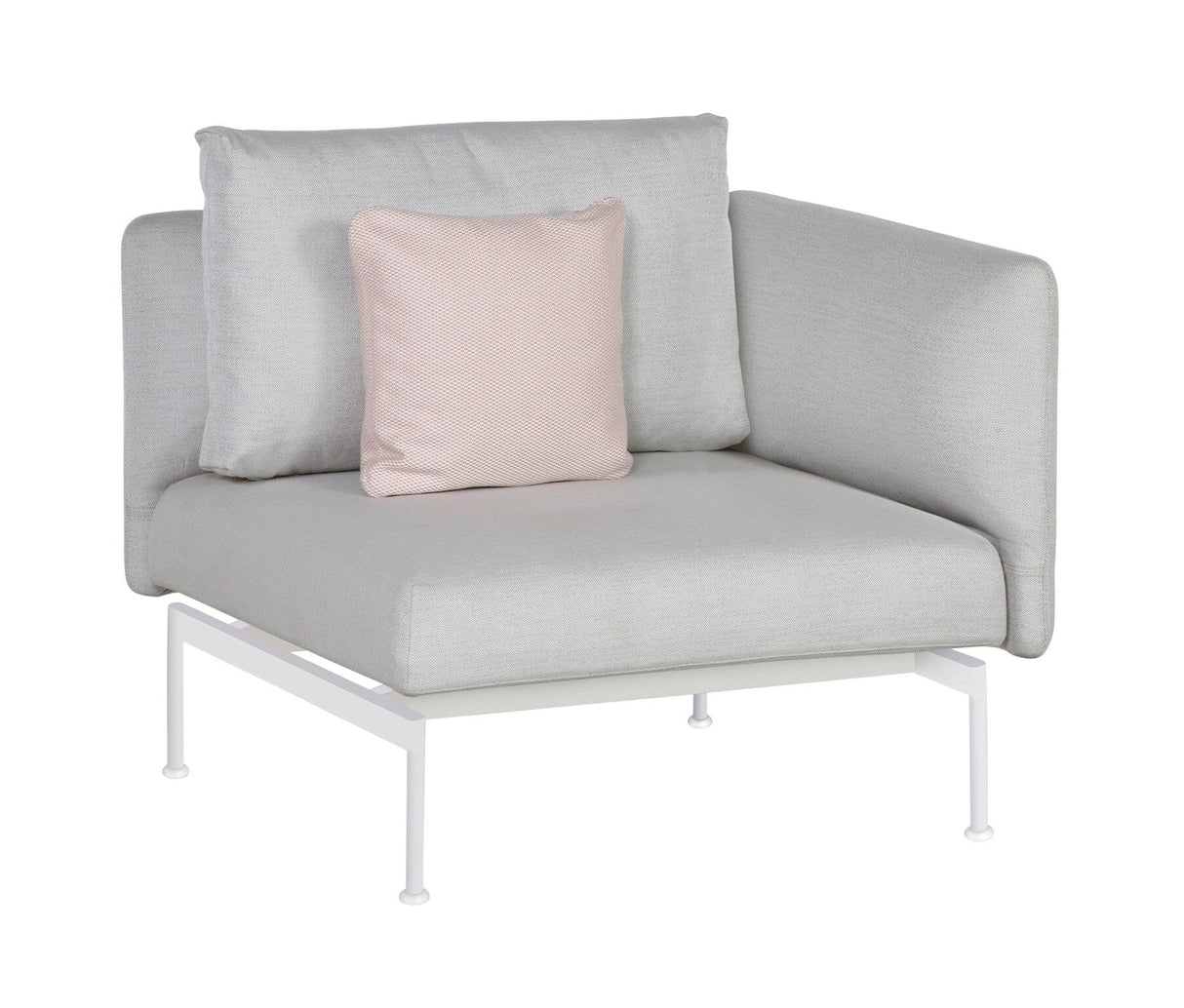 Barlow Tyrie Layout Deep Seating Single Seat - One High Arm - avec coussins