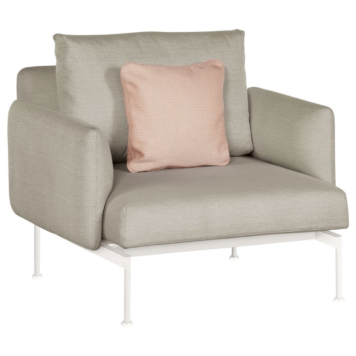 Barlow Tyrie Layout Deep Seating Single Seat - Single seat and back with Low Arms - avec coussins