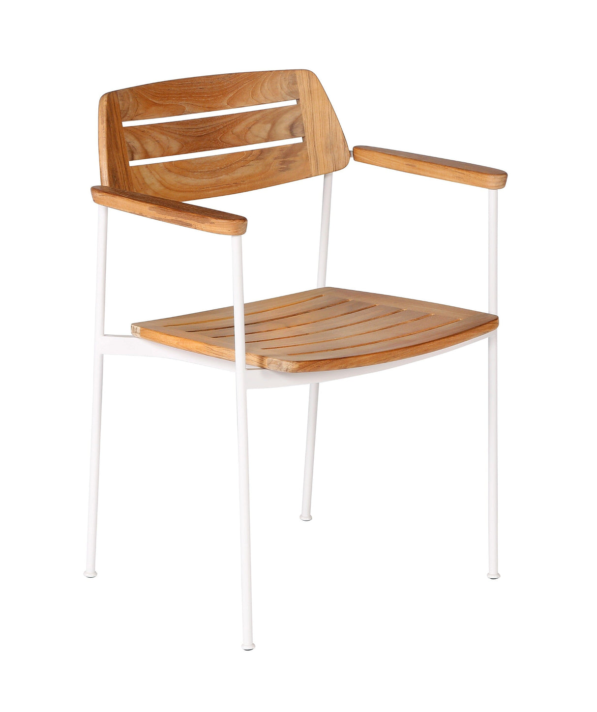 Barlow Tyrie Layout Dining Fauteuil repas empilable Armature Artic White