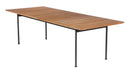 Barlow Tyrie Layout Dining Table 260 (257x100cm) Armature Forge Grey 