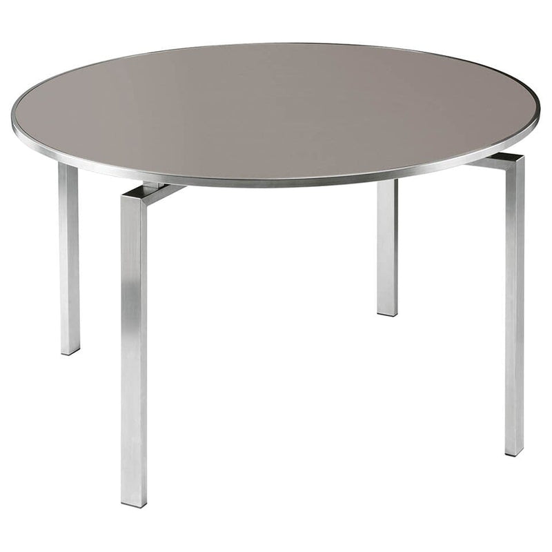 Barlow Tyrie Mercury Dining Table 120 (ronde Ø120cm) Plateau en verre Platinum Glass 
